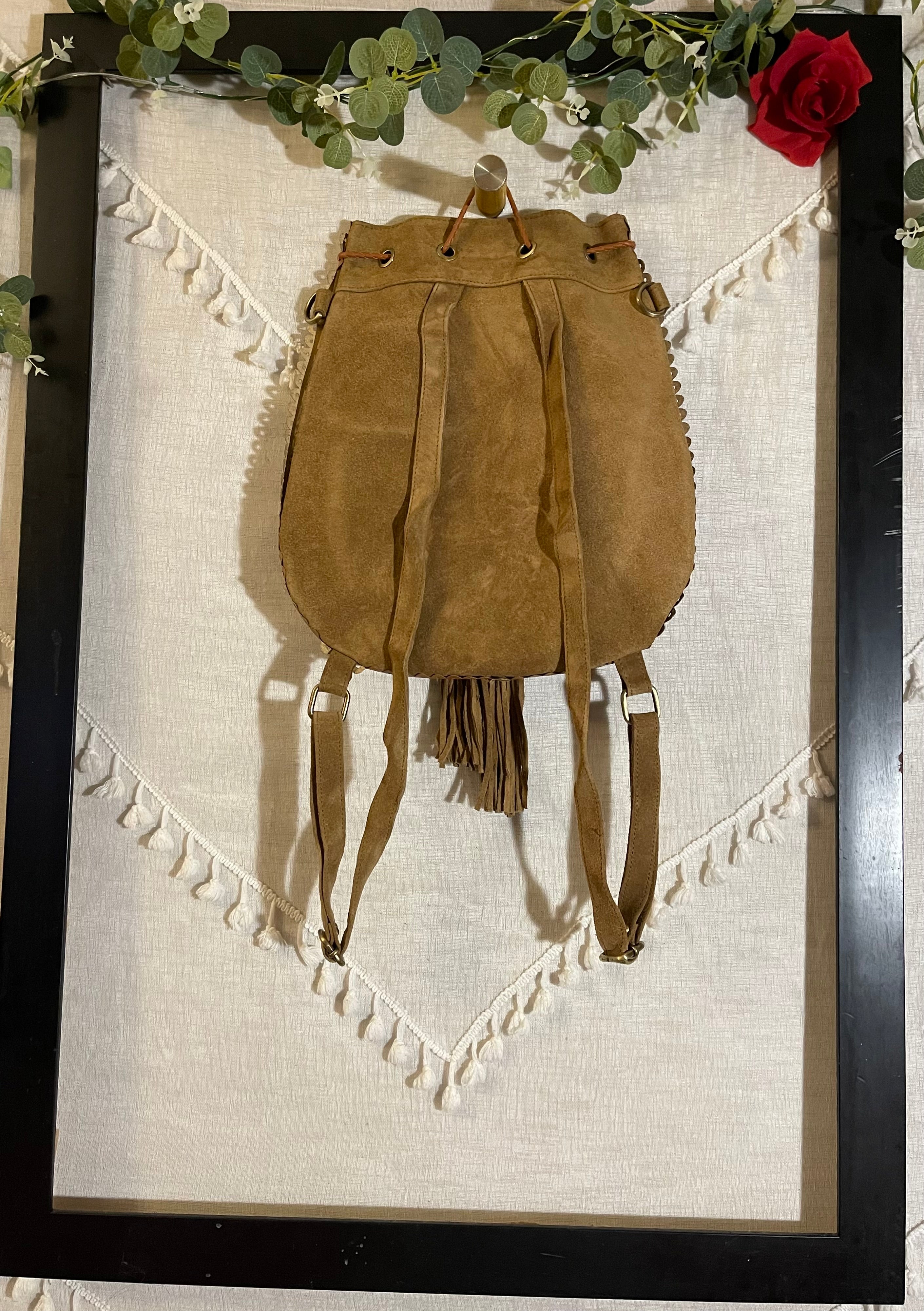 Vita Backpack Purse (Camel)