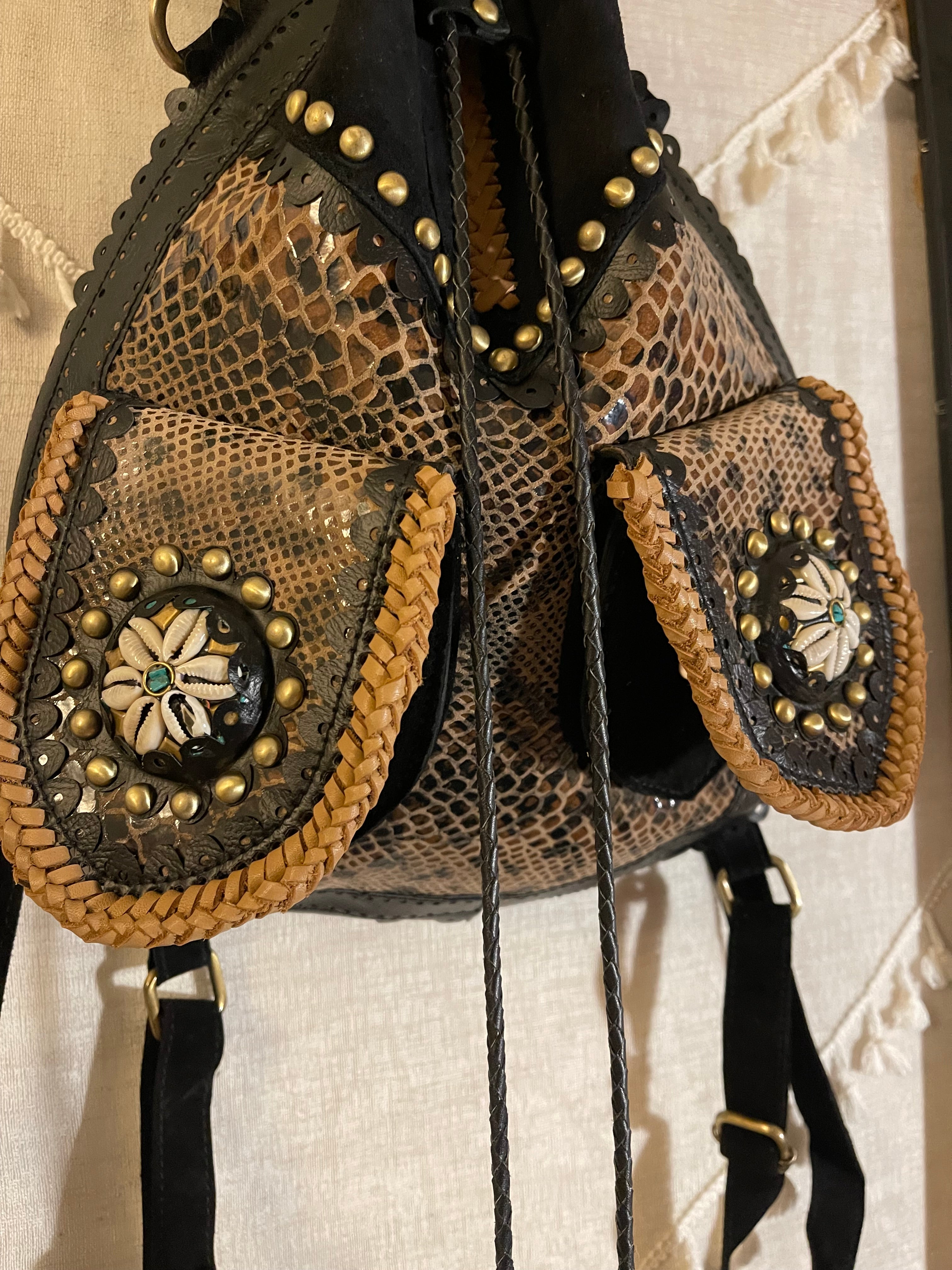 Vita Backpack Purse (Black)